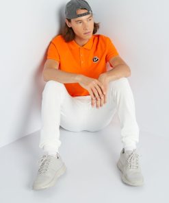 Polo en pique de coton - Orange