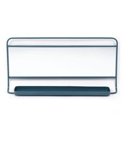 Grand miroir mural 'COZY' 'TODAY' - Bleu