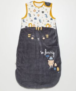 Gigoteuse en velours 'Petit Beguin' - TOG 3 - Gris/beige