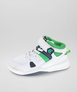 Baskets montantes tricolore - blanc