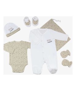 Trousseau de naissance 6 pièces bébé Trois Kilos Sept - Ecru