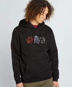 Sweat en molleton 'Pokémon' - Noir