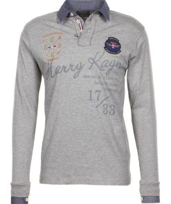 Polo manches longues garçon ECAZBI - Gris