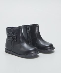 Boots crantées - noir