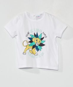 T-shirt à manches courtes 'DS' - blanc