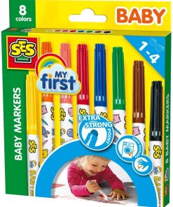 Crayons 8 feutres marqueurs Bébé - N/A