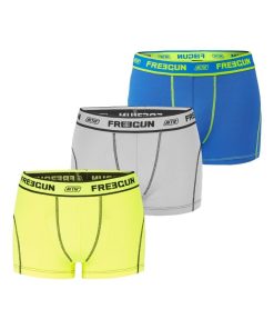 Lot de 3 Boxers garçon Aktiv Sport Uni Freegun - Jaune
