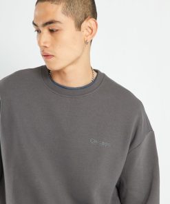 Sweat en molleton uni - Gris