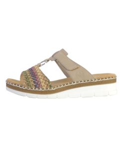 Sandale à Enfiler Compensée Rieker Morelia - Multicolore