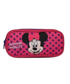 Trousse scolaire rectangulaire DS Minnie Rose Bagtrotter - Rose