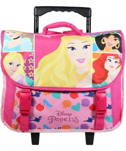 BAGTROTTER Cartable à roulettes 38 cm Princesses Rose - Rose