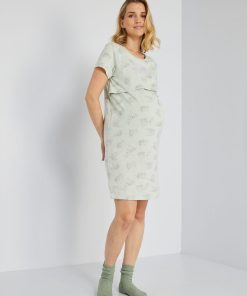 Chemise de nuit maternité 'Star Wars' - Vert