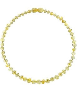 Collier Ambre bébé - Lemon - Jaune