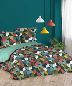Parure Housse de couette + taie Collection Géo-Rythme - Multicolore
