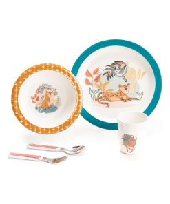 Coffret repas léopard Jalal (5 pièces) - Multicolore