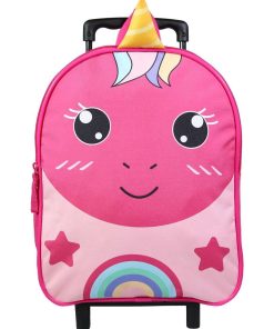 BAGTROTTER Sac à dos à roulettes 31 cm maternelle Kids Rose Licorne - Rose