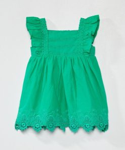 Robe en voile de coton - Vert