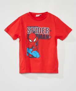 Tee-shirt imprimé 'Spiderman' - rouge