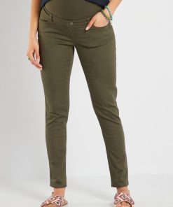 Pantalon en twill de grossesse - Kaki