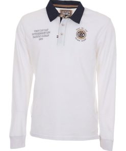 Polo manches longues garçon ECENICE - Blanc