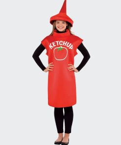 Déguisement bouteille de Ketchup - Rouge