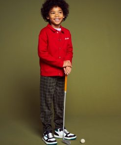 Sweat en molleton avec pressions - Rouge