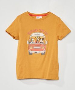 Tee-shirt imprimé 'Mickey Mouse' - Jaune