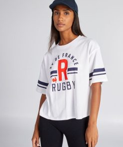 T-shirt oversize - Collection France Rugby - blanc