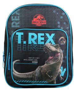 BAGTROTTER Sac à dos 31 cm avec poche maternelle Jurassic World Noir T-Rex - Noir