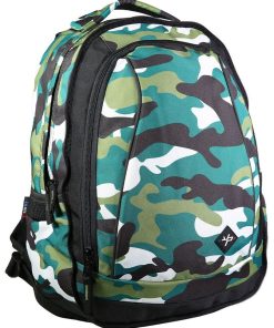BODYPACK Sac à dos recyclé 3 compartiments 2 en 1 Camo - Vert