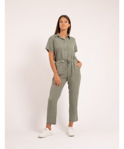 Combi pantalon tencel ENDY - Kaki
