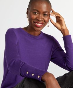 Pull en maille fine - Violet