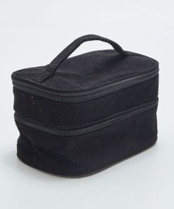 Une trousse de toilette vanity double compartiments - Noir