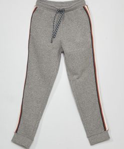 Pantalon de jogging avec bandes contrastantes - Gris