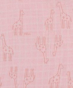Set housses pour couffin et berceau en mousseline BIO, - Rose
