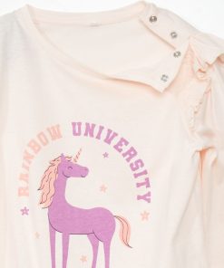 T-shirt en jersey imprimé - Facile à enfiler - Rose
