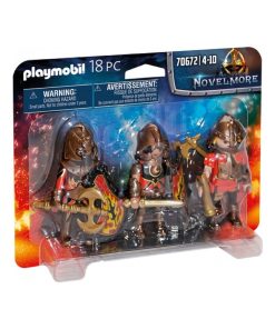70672 'playmobil' Novelmore 3 Combattants Burnham Raiders - N/A