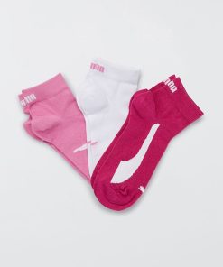 Lot de 3 paires de chaussettes 'Puma' - Rose/blanc