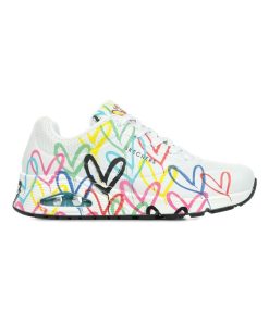 Baskets Skechers Uno Spread The Love - Blanc Multicolore