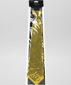 Cravate à sequins - Déguisement - Jaune