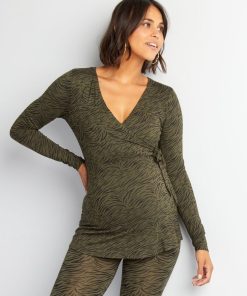 T-shirt grossesse et allaitement - kaki