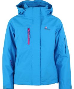 Parka de ski fille GALANI - Bleu turquoise