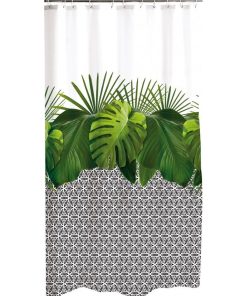 Rideau de douche Modele Jungle - Vert