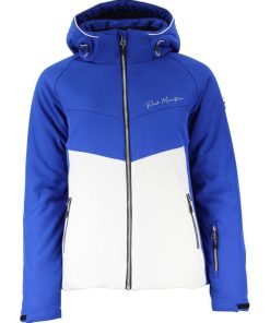 Blouson de ski femme AFOLIR - Blanc Bleu
