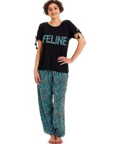 Pyjama Féline - Pomm'Poire - Bleu