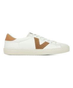 Baskets Victoria Berlin Piel Contraste - Blanc Marron