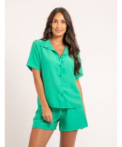 Chemise manches courtes OROKIA - Vert