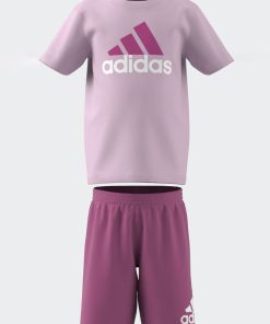 Ensemble de sport 'adidas' en molleton - Rose