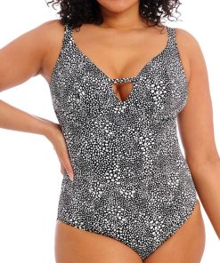 Maillot 1 pièce grande taille sans armatures Pebble cove - Noir