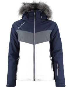 Blouson de ski femme AFIDOL - Bleu marine
